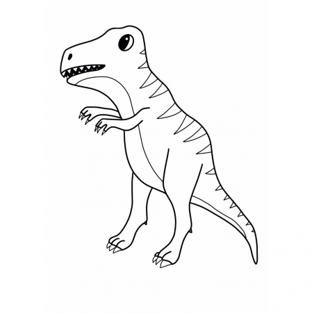 Kleurplaten voor kinderen - T-rex